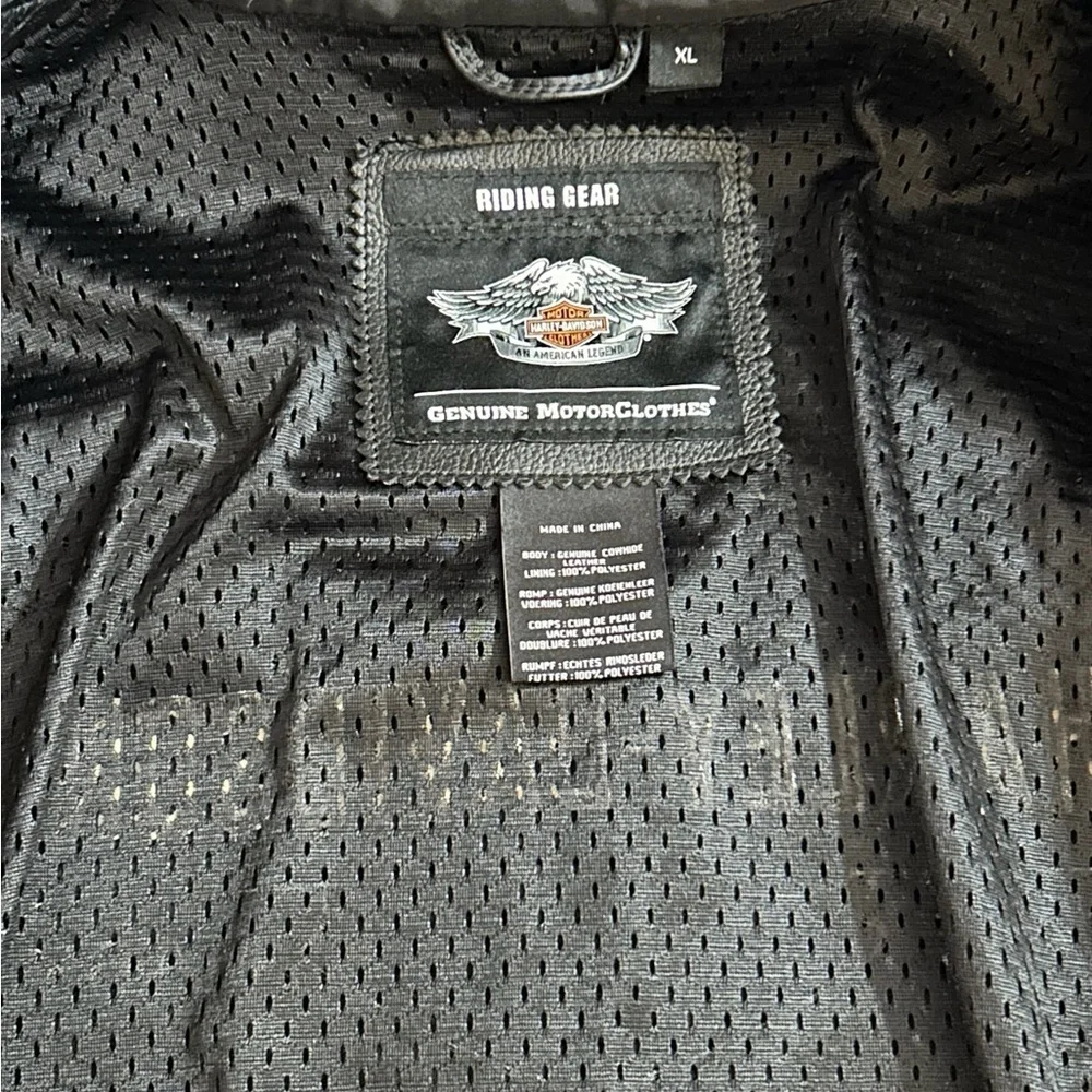 Harley-Davidson Leather Jacket Coat Riding Gear Size XL